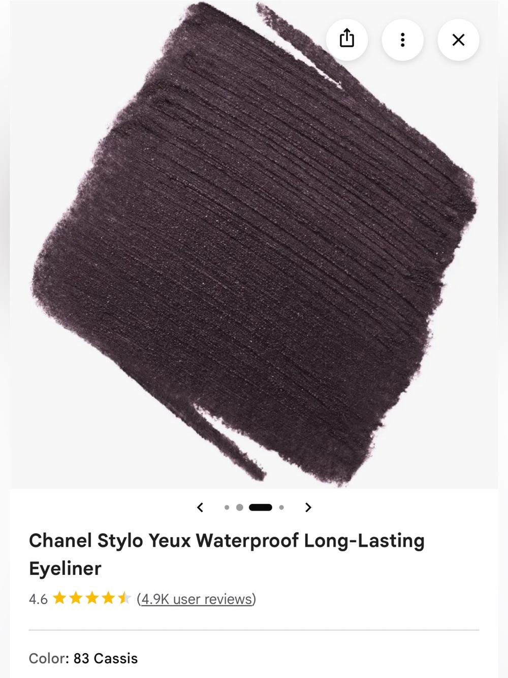 CHANEL Eyeliner Pencil in black Deep Plum (83 Cassis) - Picture 2 of 5